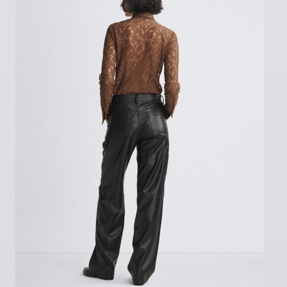 rag & bone Sid Faux Leather Carpenter Pant - Picture 3 of 6